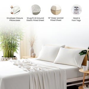 Pure Sheets Buy Bamboo Sheets Set - 100% Pure Bamboo Viscose - 4 Piece Set – Good ...
